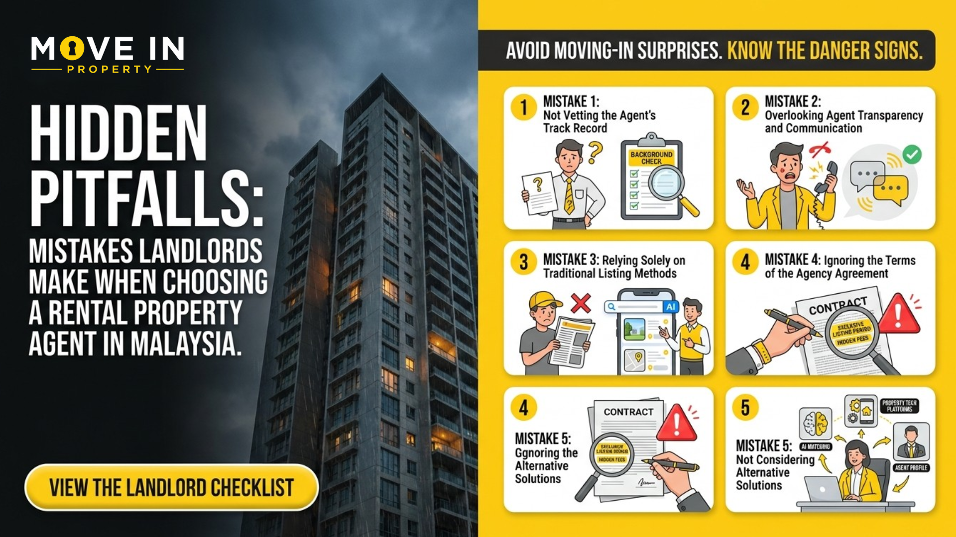 B25 Hidden Pitfalls: Mistakes Landlords Make When Choosing a Rental Property Agent in Malaysia