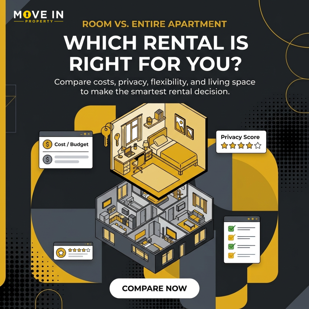 Rent a Room vs Entire Apartment, Which Is Better for Students?